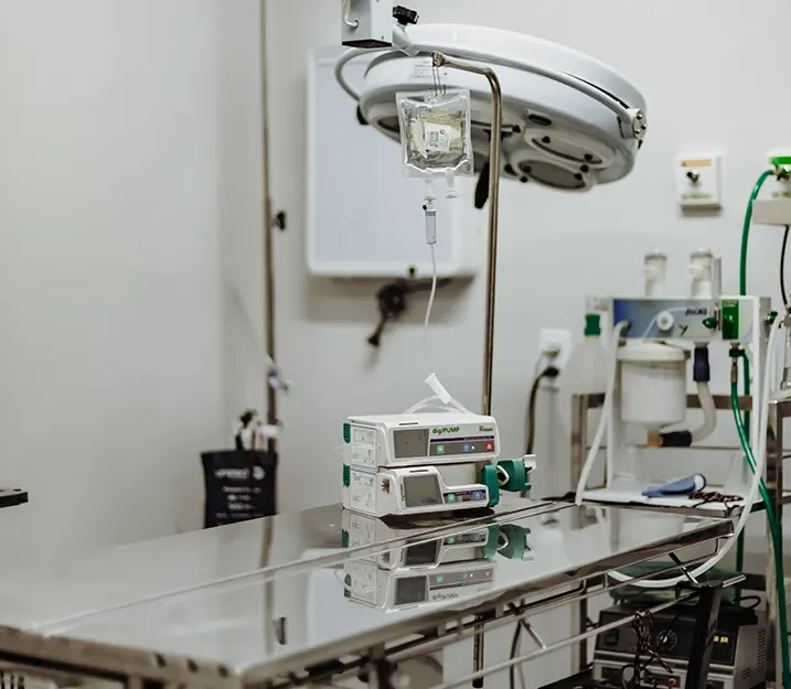 Sala de cirurgia Hospital Veterinário Vettie